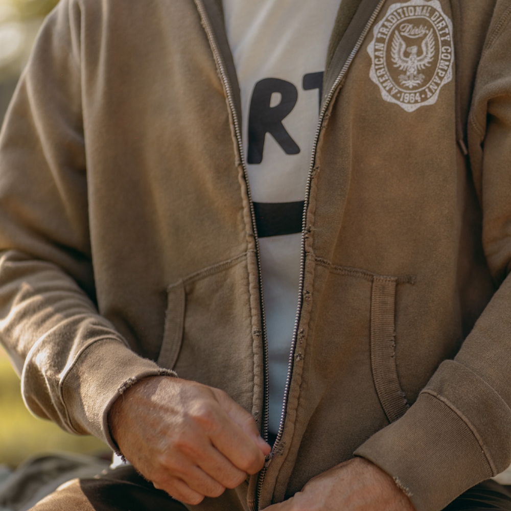 アットダーティー ダーティー ジップ パーカー