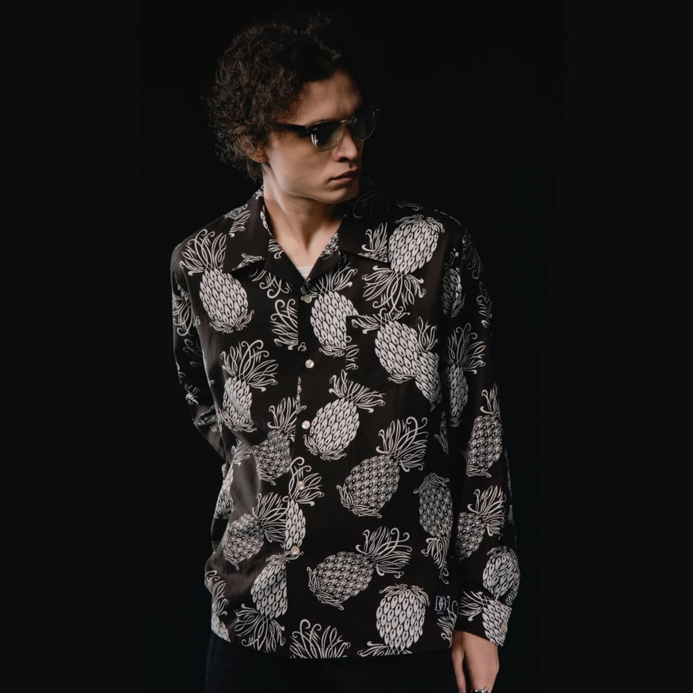 ドレス ヒッピー パイナップル ロングスリーブ シャツ