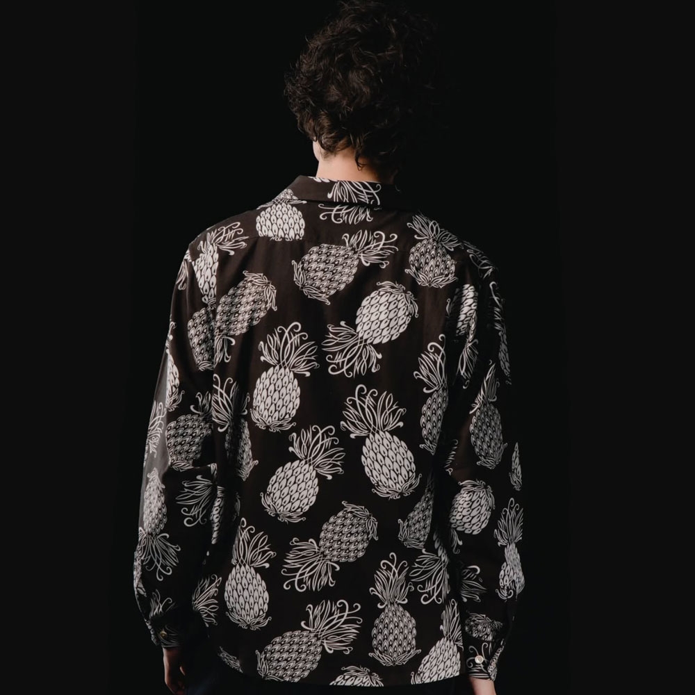 ドレス ヒッピー パイナップル ロングスリーブ シャツ