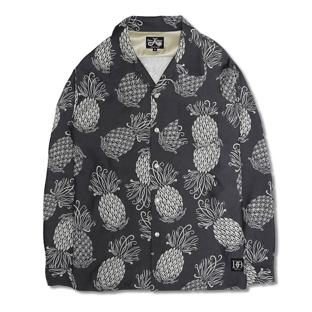 ドレス ヒッピー パイナップル ロングスリーブ シャツ