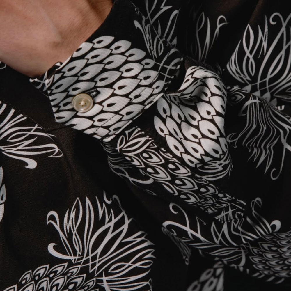 ドレス ヒッピー パイナップル ロングスリーブ シャツ