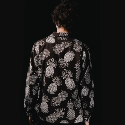 ドレス ヒッピー パイナップル ロングスリーブ シャツ