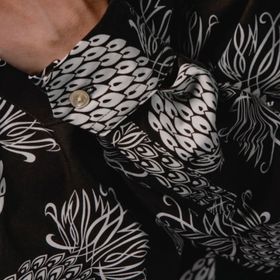 ドレス ヒッピー パイナップル ロングスリーブ シャツ