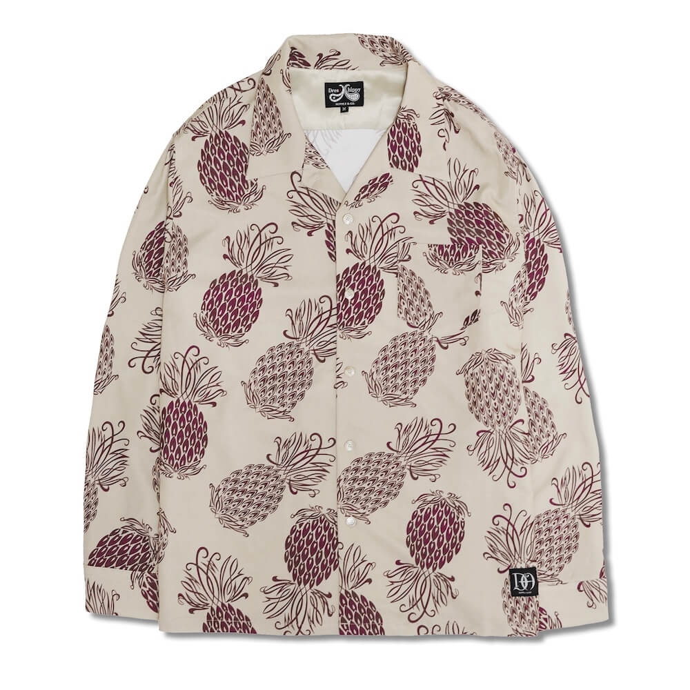 ドレス ヒッピー パイナップル ロングスリーブ シャツ