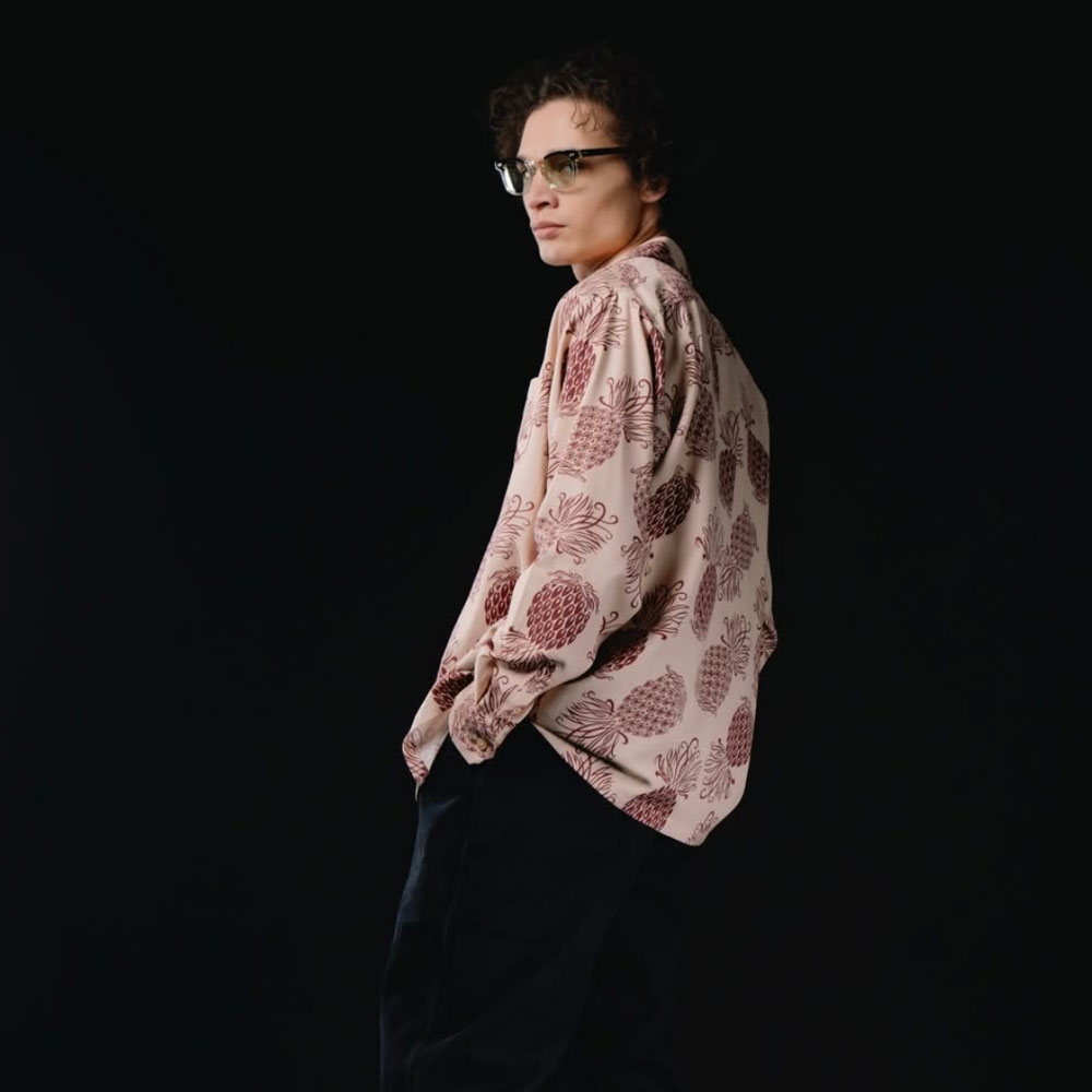 ドレス ヒッピー パイナップル ロングスリーブ シャツ