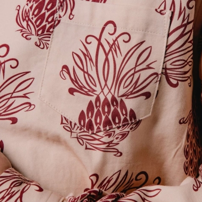 ドレス ヒッピー パイナップル ロングスリーブ シャツ