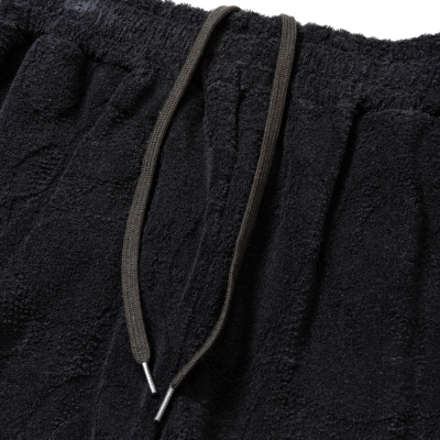 キャリー スネーク パターン ジャガード パイル リラックス ショーツ