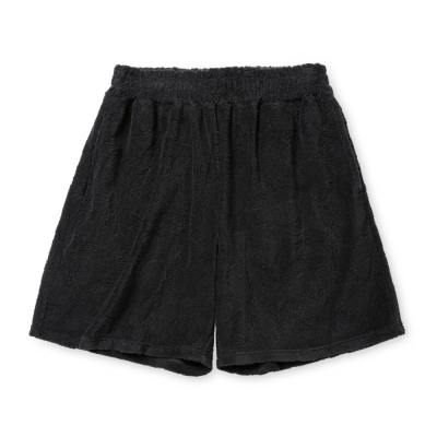 キャリー スネーク パターン ジャガード パイル リラックス ショーツ