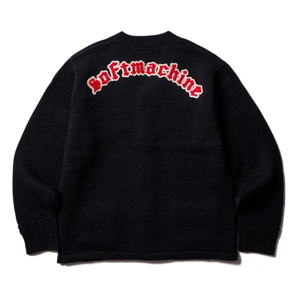 ソフトマシーン クレスト カーディガン