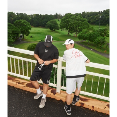 キャプテンズヘルム ゴルフ スラッシュ ロゴ メッシュ ショート