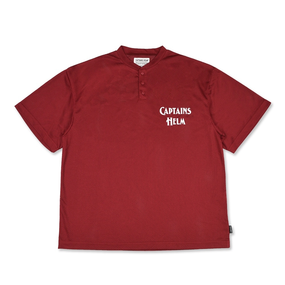 キャプテンズヘルム ヘンリー ネック メッシュ Tシャツ