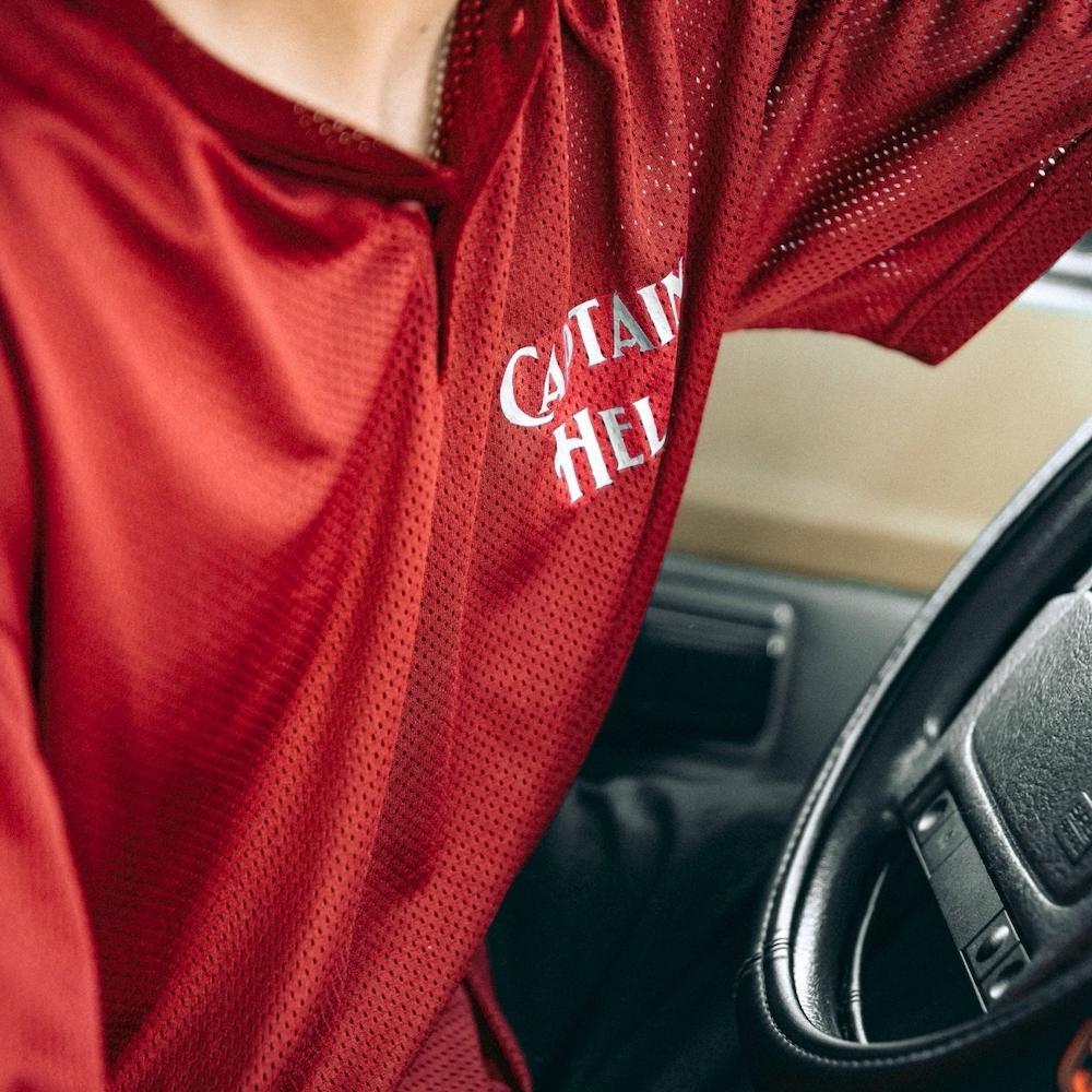 キャプテンズヘルム ヘンリー ネック メッシュ Tシャツ