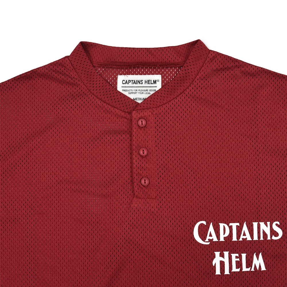 キャプテンズヘルム ヘンリー ネック メッシュ Tシャツ