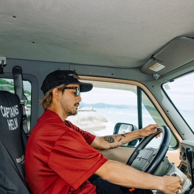 キャプテンズヘルム ヘンリー ネック メッシュ Tシャツ