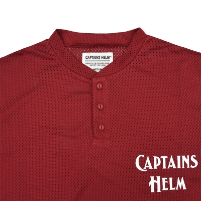 キャプテンズヘルム ヘンリー ネック メッシュ Tシャツ