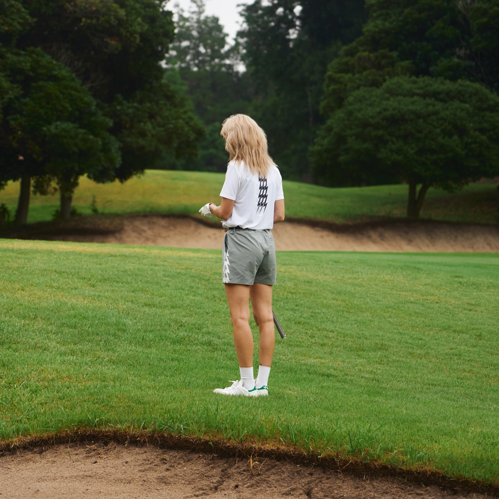 キャプテンズヘルム ゴルフ [ウーマン] サンダー ストライプ アジャスタブル ショーツ