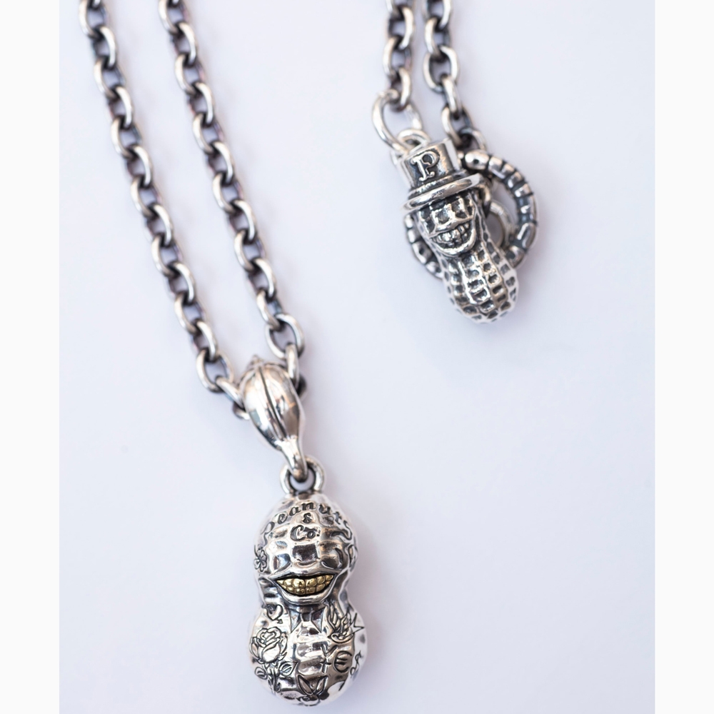 ピーナッツカンパニー タトゥー ピーナッツ Sサイズ シルバーチェーン 50cm