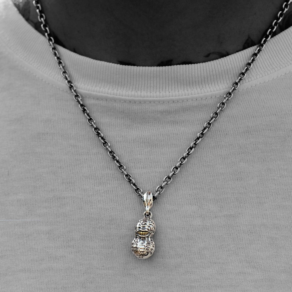 ピーナッツカンパニー タトゥー ピーナッツ Sサイズ シルバーチェーン 50cm