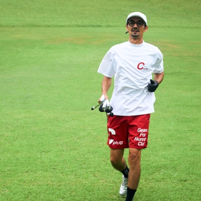 キャプテンズヘルム ゴルフ ランニング クラブ モック ネック ティー