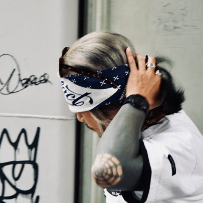 イーブルアクト フラッグ バンダナ