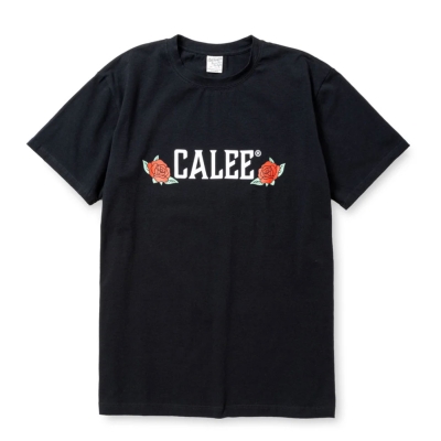 キャリー ストレッチ ローズ ロゴ tシャツ