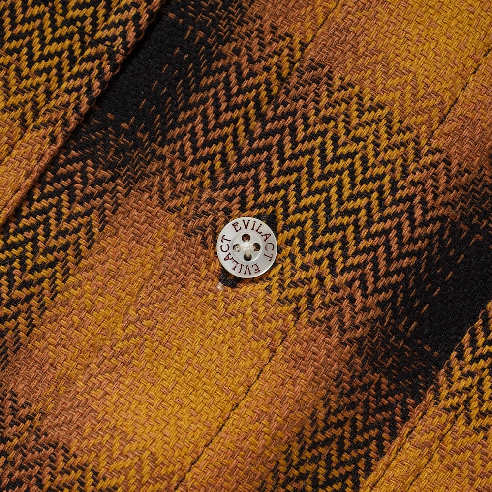 イーブルアクト チェックロンスリーブ シャツ