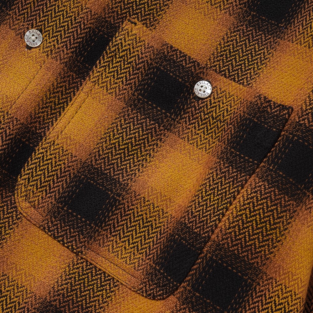 イーブルアクト チェックロンスリーブ シャツ