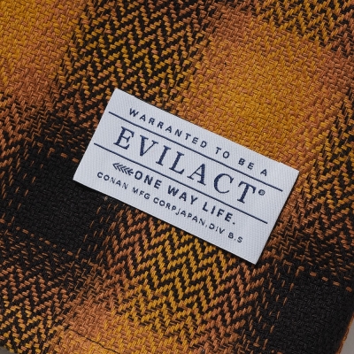 イーブルアクト チェックロンスリーブ シャツ