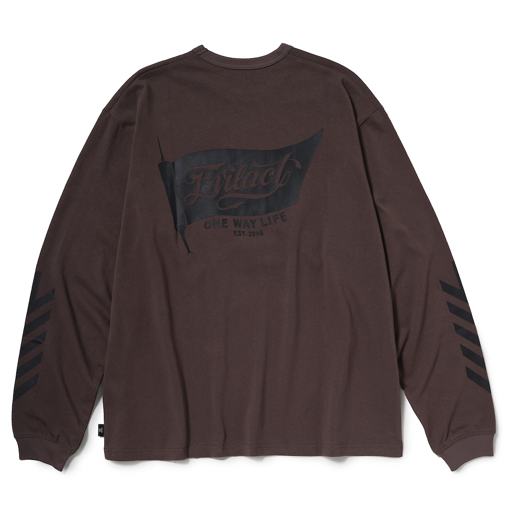 イーブルアクト フラッグロンスリーブ tシャツ
