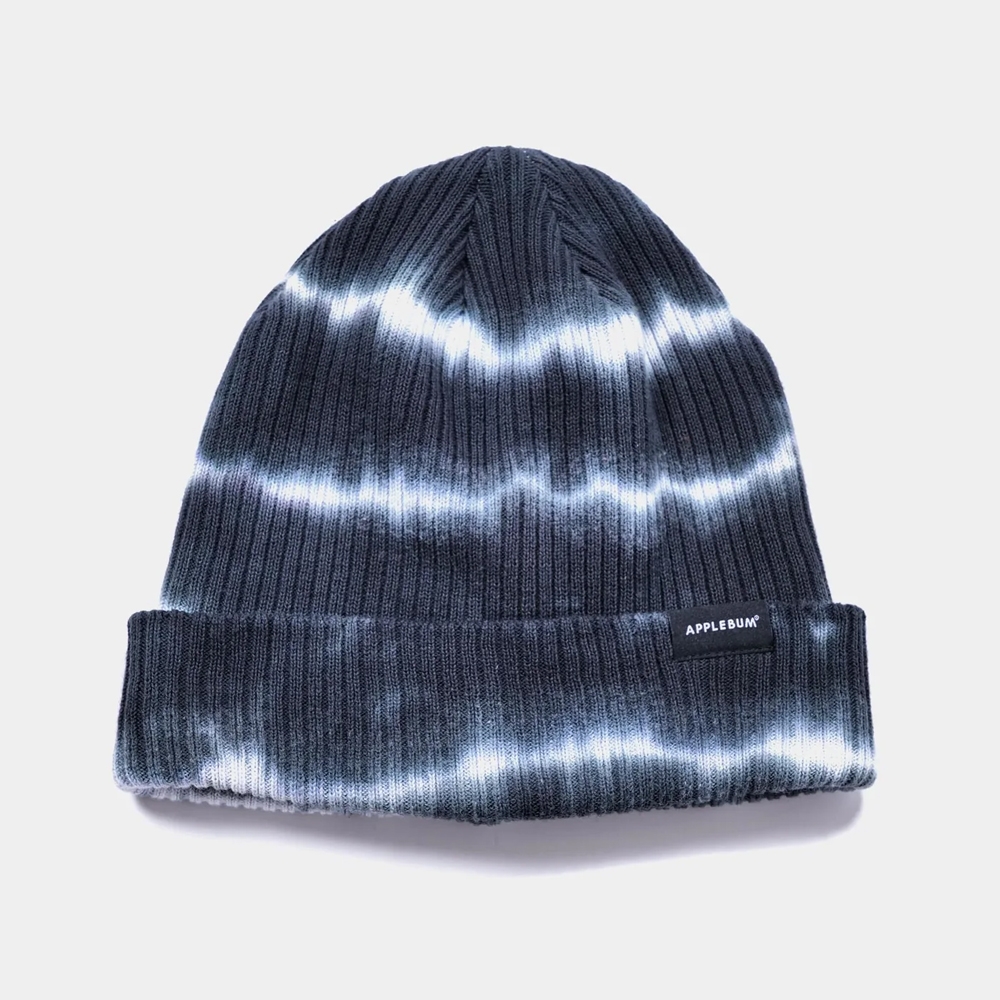 アップルバム ボーダー タイダイ ニット キャップ