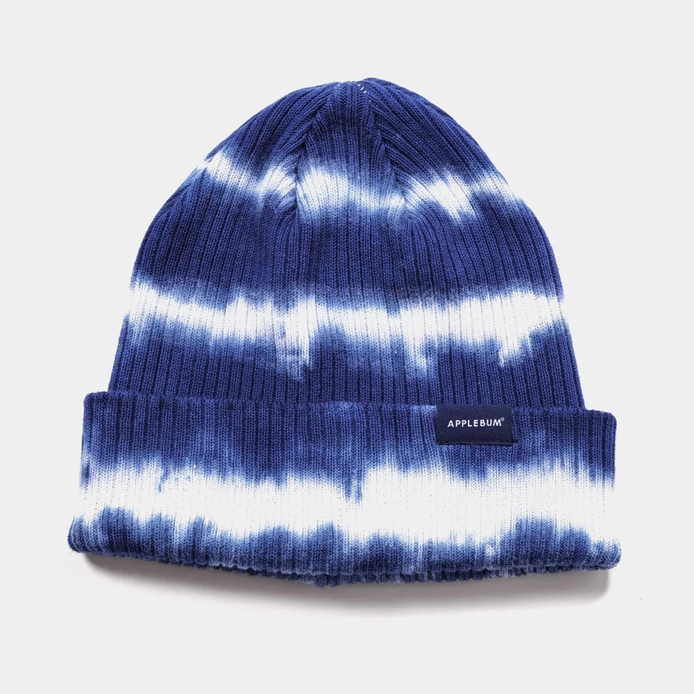 アップルバム ボーダー タイダイ ニット キャップ