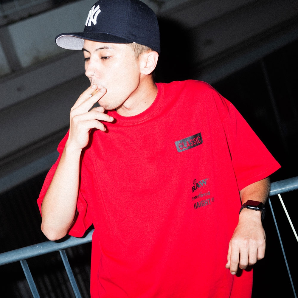 ロー × インターブリード × ヘイト ロールアップ ティー