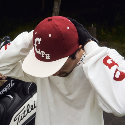 キャプテンズヘルム ゴルフ フェルト ワッペン クラシック ベースボール キャップ