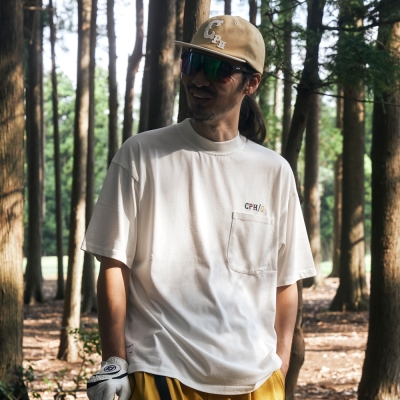 キャプテンズヘルム ゴルフ フロント ポケット クラシック ハーフ モックネック ティー