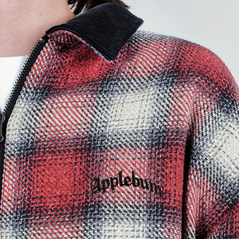 アップルバム ハーフ ジップ ネルシャツ