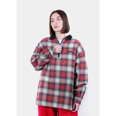 アップルバム ハーフ ジップ ネルシャツ