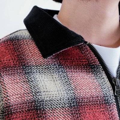 アップルバム ハーフ ジップ ネルシャツ