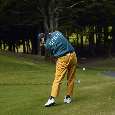 キャプテンズヘルム ゴルフ クラシック コットン リブ ポロ シャツ