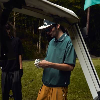 キャプテンズヘルム ゴルフ クラシック コットン リブ ポロ シャツ