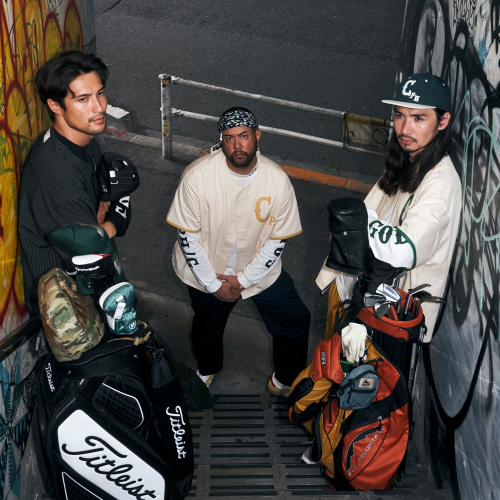 キャプテンズヘルム ゴルフ クラシック ベースボール コットン ノーカラー シャツ