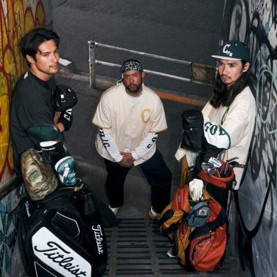 キャプテンズヘルム ゴルフ クラシック ベースボール コットン ノーカラー シャツ