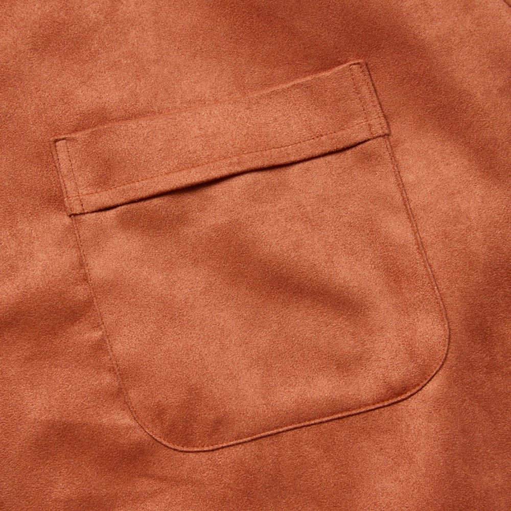 キャリー フェイク スウェード シャツ