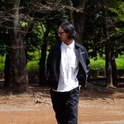 キャプテンズヘルム ゴルフ ファイア スリーブ コットン トラック ブルゾン