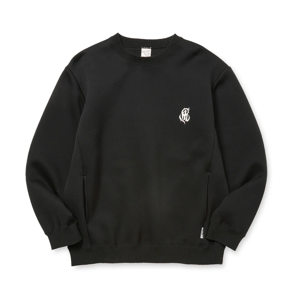 キャリー ハイゲージ ダブル ニット クルーネック スウェット