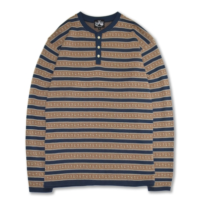 ドレス ヒッピー オリエンタル ボーダー ロングスリーブ ティー