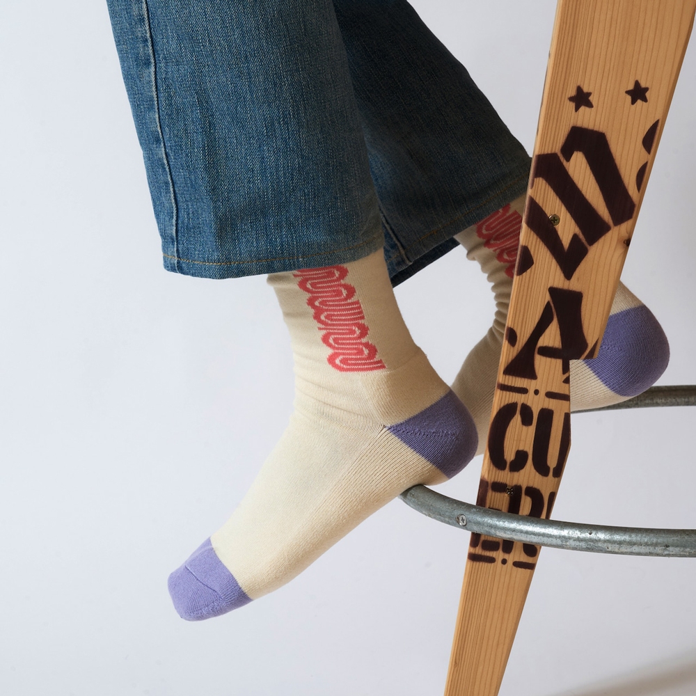 サーフスケートキャンプ ワーム ロゴ ソックス