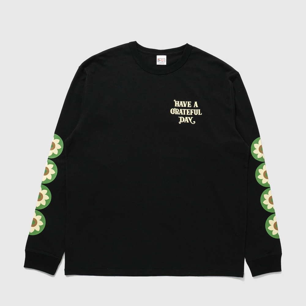 ハブ ア グレイティフル デイズ ロングスリーブ Tシャツ - ヘリオトロピズム