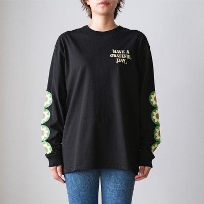 ハブ ア グレイティフル デイズ ロングスリーブ Tシャツ - ヘリオトロピズム