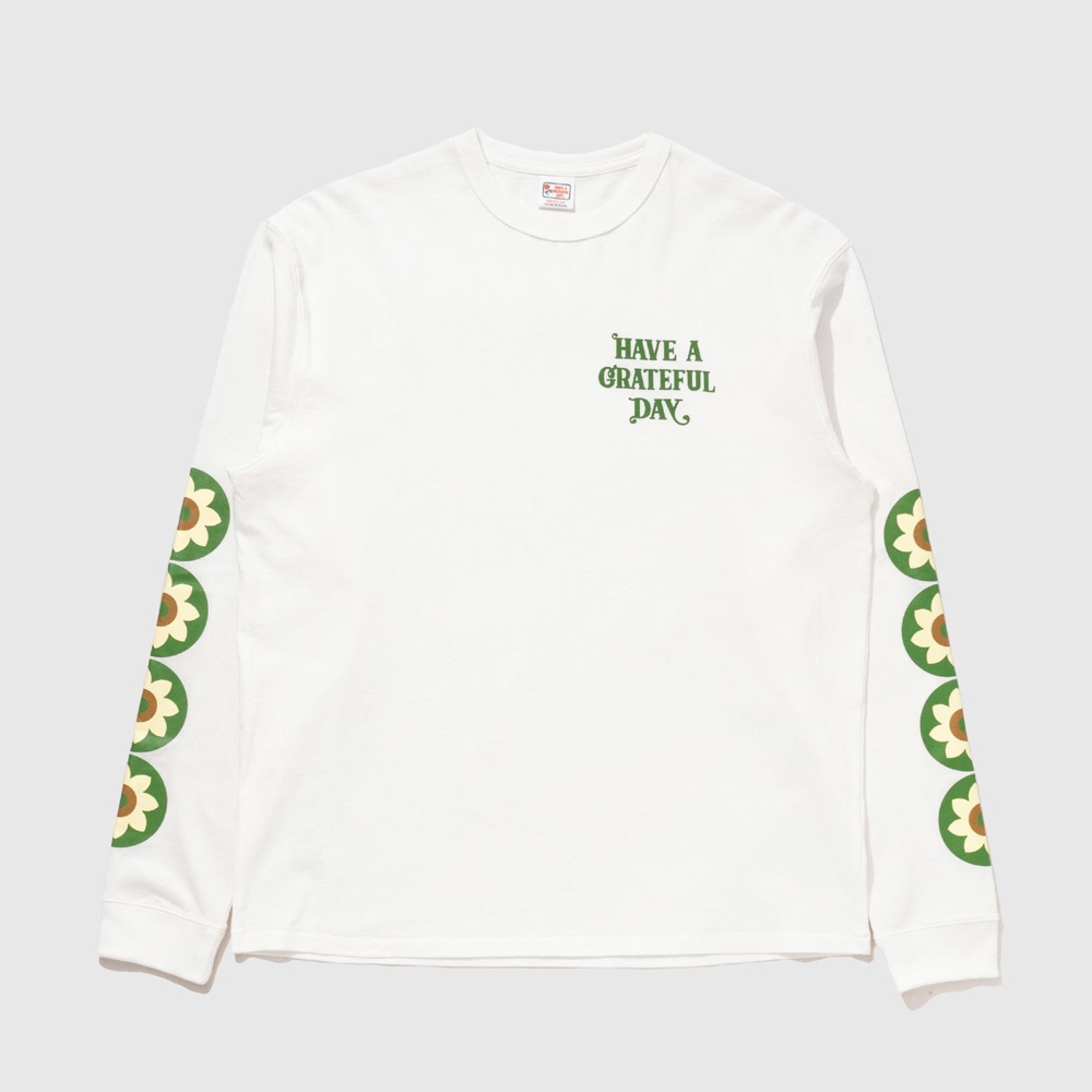 ハブ ア グレイティフル デイズ ロングスリーブ Tシャツ - ヘリオトロピズム