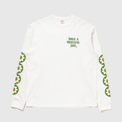 ハブ ア グレイティフル デイズ ロングスリーブ Tシャツ - ヘリオトロピズム